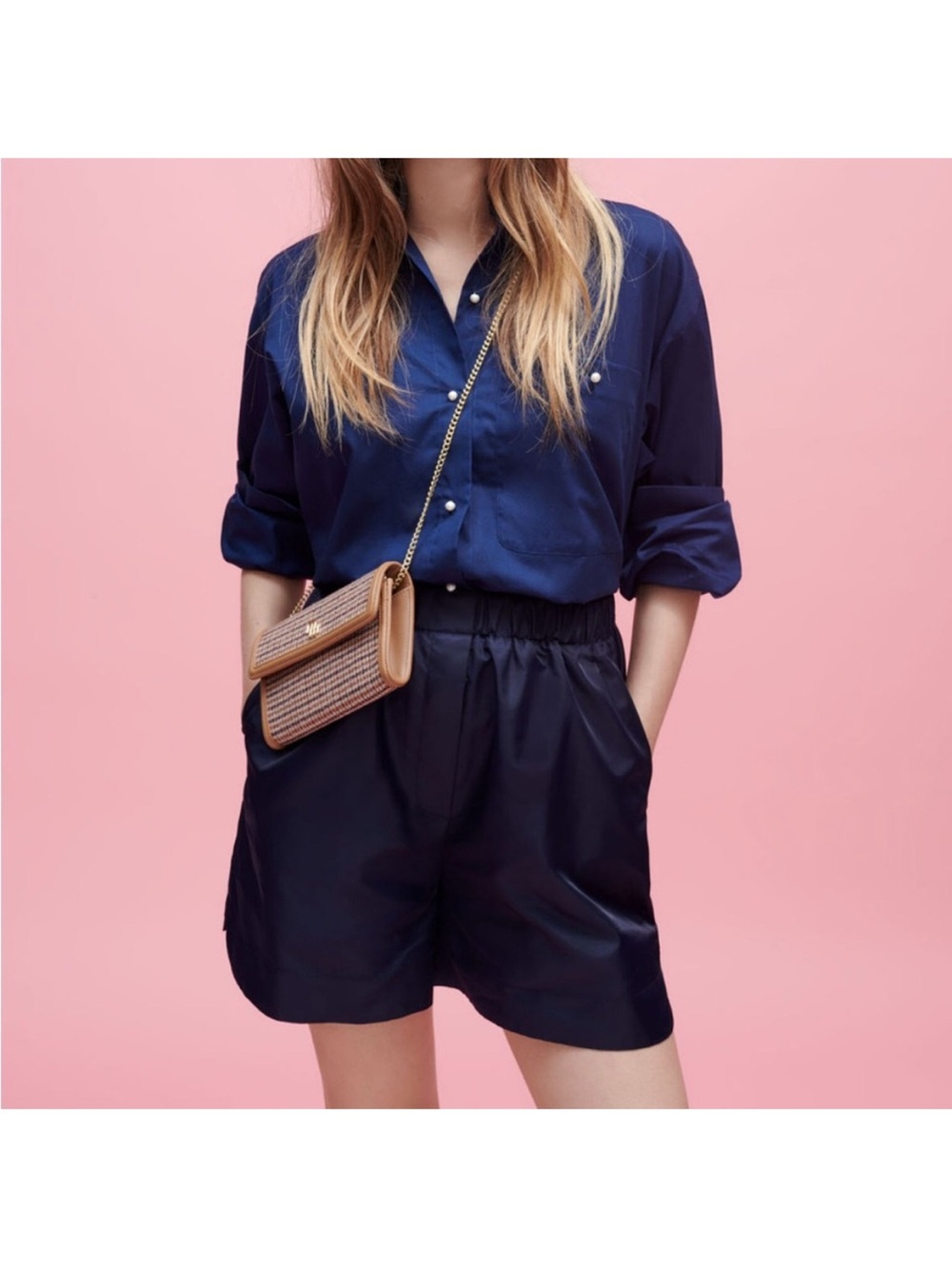 Maje Navy shorts